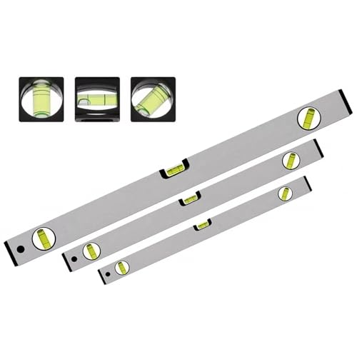 3Pcs Spirit Level Set High Accuracy Spirit Leveler 400.600 1000mm