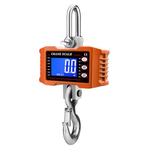 Balance de grue numérique 2000kg avec écran LCD et crochet robuste pour entrepôt