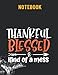 Thankful Blessed And Kind Of A Mess 8.5x11 inches / 140 pages / 70 sheets