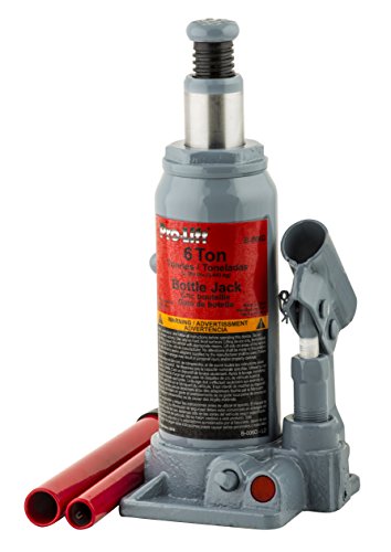 Pro-Lift B-006D Grey Hydraulic Bottle Jack - 6 Ton Capacity #TOP2