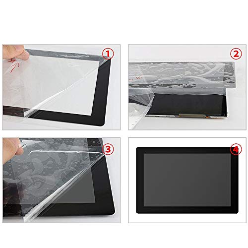 Lysee 3D Printer Parts & Accessories - PPYY New -Glass Protectors Compatible for 8.9 Inch LCD Screen for Photon D8 UV Light-Curing 3D Printer - (Color: Black)