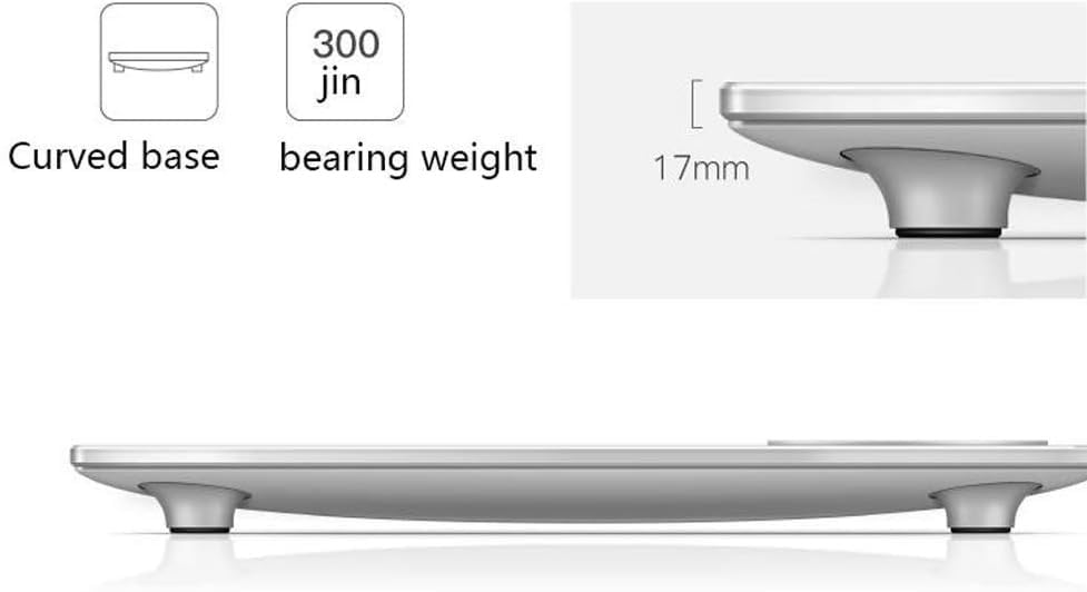 Miniatura 6 de Básculas corporales domésticas-báscula de peso inteligente blanca-Báscula digital de baño Analizador de composición corporal de alta precisión