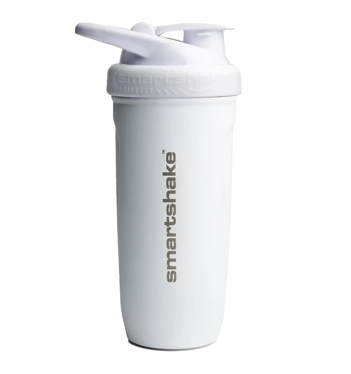 Smart Shake Reforce 900ml White, bouteille de sport blanche pour fitness et gym