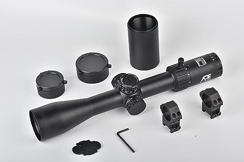 Ade Advanced Optics ProZoom 4-16x44 Second Focal Plane Riflescopes with Scope Mounts and Throw Lever Included