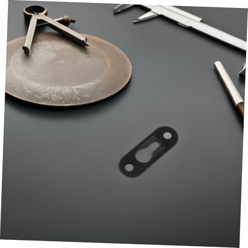 Image of 30Pcs Picture Frame Accessories Keyhole Hangers Metal Hooks Wall Mounting Plates for Photo Frames Mirrors and Artworks Invisible Design Stylish Black Finish Versatile Home Decor