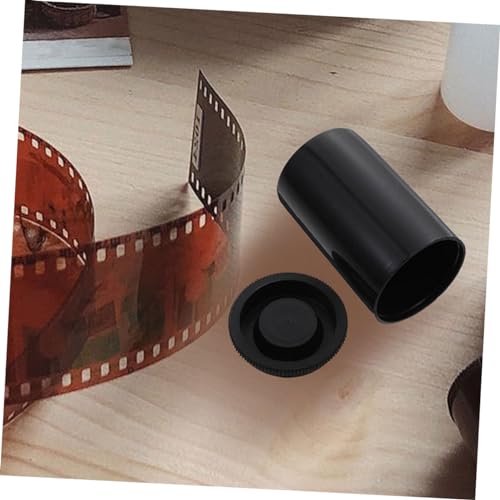 Latas de película vacías para carretes fotográficos en pack de 50 piezas de plástico negro 6