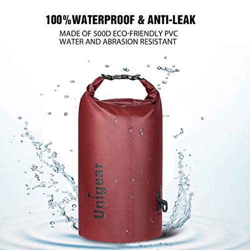 Image of Unigear Floating Waterproof Dry Bag for Kayaking, 2L /5L /10L /20L /30L /40L | Lightweight Gear Storage, Waterproof Phone Case Included, For Boating, Fishing, Swimming, Camping, Beach And Paddle Boarding