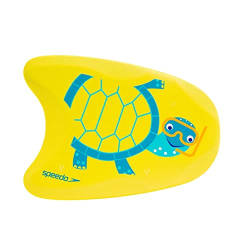 Speedo Unisex Kids Kids Turtle Float and Training Aid swim Float, Empire Yellow/Turquoise/Marine Blue, One Size