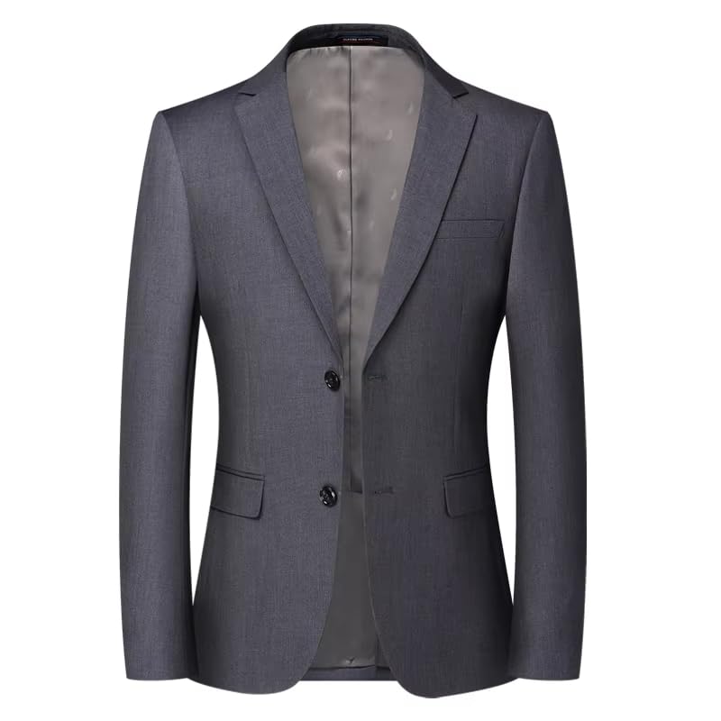 Men's Business Suit Jacket British Style Professional Wedding Blazer for Men-Black4