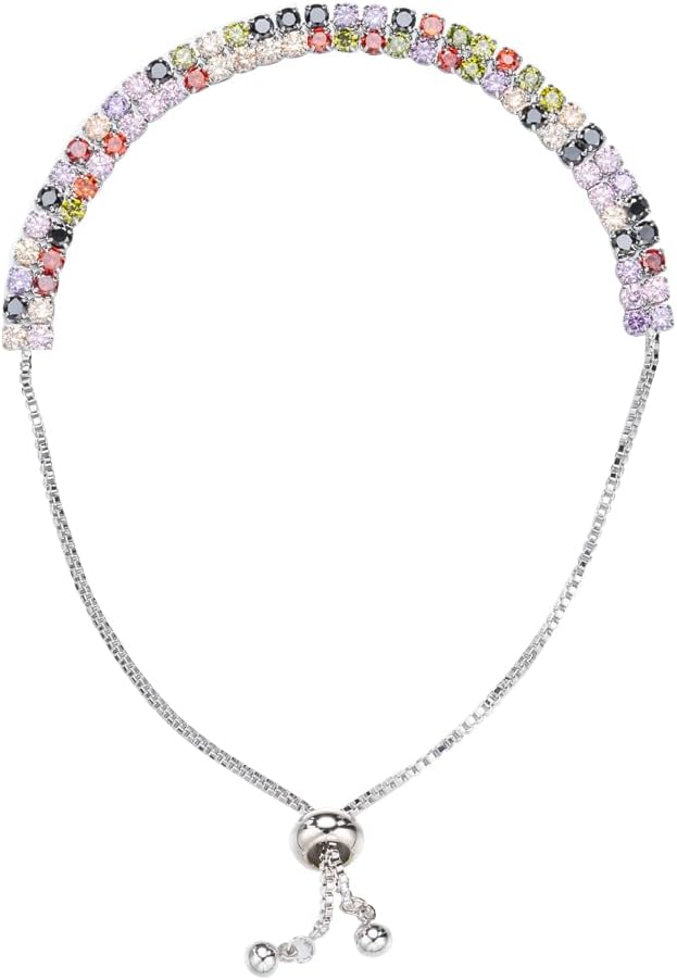 Double row full of diamond fashion simple women's bracelet holiday gift beautiful charm girl bracelet