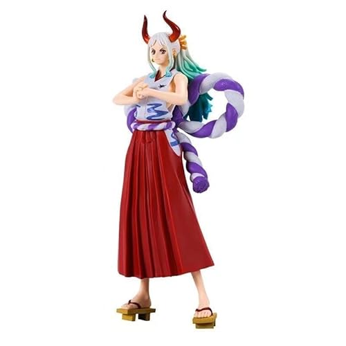 REOZIGN Figuren, One Piece, Yamato Figure Statue Wano Country Yamato stehend Statue 19 cm/7,5 Zoll One Piece Anime Franky Luffy Zoro Sanji Actionfiguren Cover