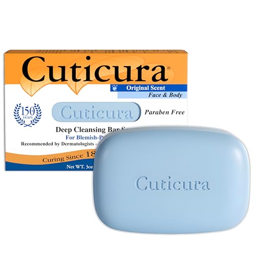 Cuticura Official Deep Cleansing Face and Body Soap - 3 oz (Pack of 1)
