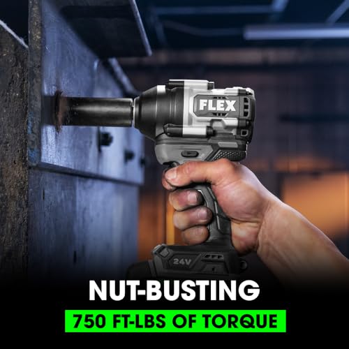 FLEX 24V Mid-Torque Impact Wrench Kit