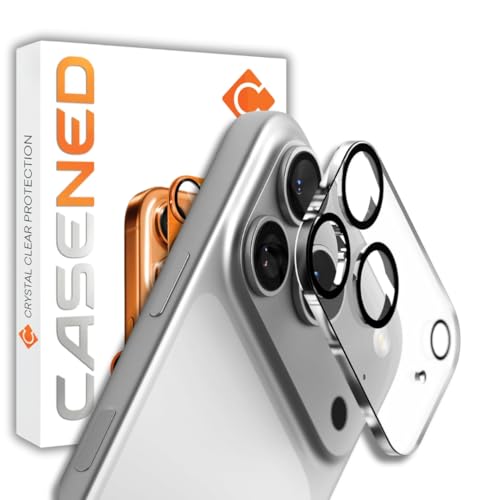 Image of (2 Pack Camera Lens Protector Tempered Glass for iPhone 17 Pro Max - Alloy Metal Cover with Tempered Glass - Scratch Resistant, Easy Installation