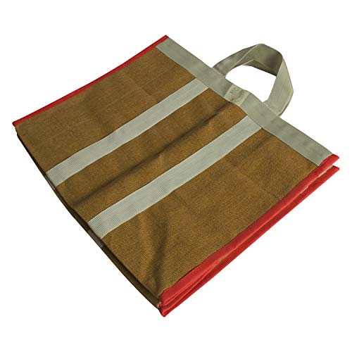 Image of (#B2B21CA L Eco Friendly Reusable Fabric Grocery Vegetable Shopping jhola Bag Heavy Canvas1pc only Large LxWxD 18x11x15 inch
