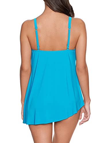 MagicSuit Women's Plus Size Swimwear Solid Winnie Cowl Neck Underwire Tankini Top4