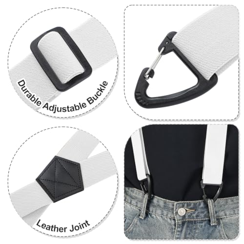 Image of Sintege 4 Pcs X Back Hidden Suspenders 1.5 Inch Heavy Duty Hiking Suspenders for Men Adjustable Under Clothing Invisible Belt