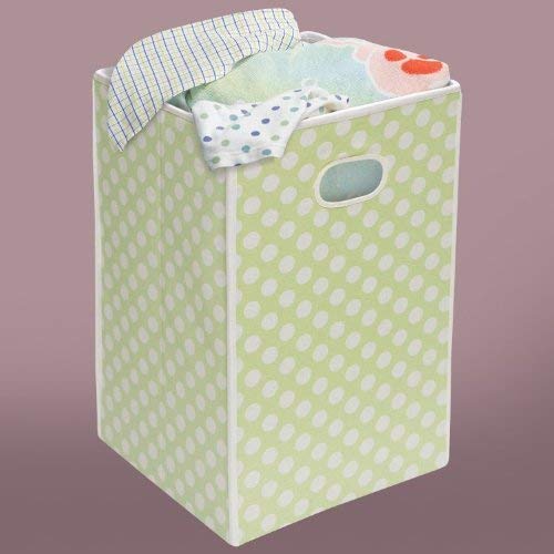 Folding Square Fabric Laundry Hamper or Storage and Toy Bin