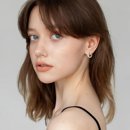 14K Gold VVS1 D-Color Hinged Hoop Earrings for Women, Thoughtful Present for Loved Ones or Friends3