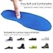 Edvbela Insoles for Airtag Hidden Holder, Tracker Devise Case for Kids, Adults and Elderly, Comfortable Inserts for Shoes, Blue (215-230mm)