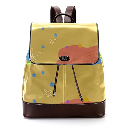Sac à dos pour ordinateur portable cuir PU Printing Bue Multicolore 10 urbain