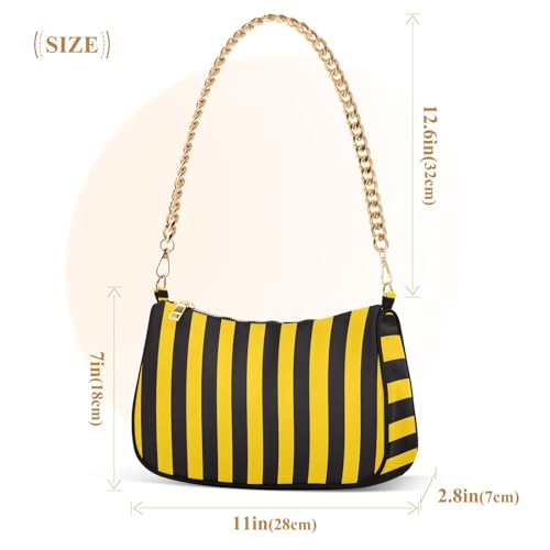 Bolso Tote Clutch con cadenas removibles y cierre con cremallera miniatura 5