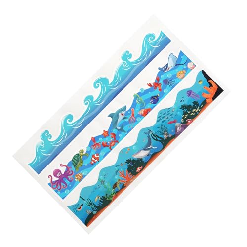 School Bulletin Board Border Decorations Wall Locker Decoration Colourful Bricks Design Straight Chalkboard Border Trim Decorati