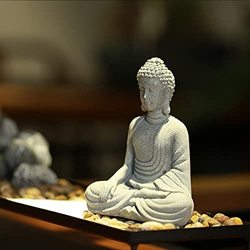 Statue de Bouddha endormi, cadeau de sculpture zen de chance