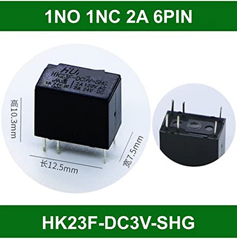 Relais HK23F-DC5V commutation stable 2A pour système d'automatisation