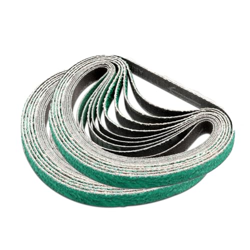 Courroies abrasives corindon grain 120 haute résistance pour ponçage précis
