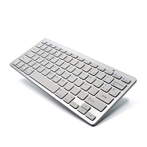 Clavier Bluetooth ultra slim longue portée avec touches silencieuses pour PC et tablette
