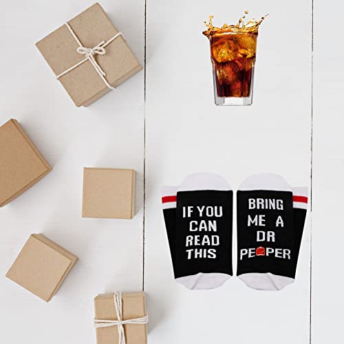 GJTIM Drinking Socks Carbonated Drinks Lover Novelty Socks for Men Women (D Black)4