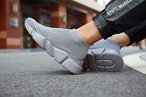 Image of Casbeam Men's Running Knit Comfortable Lightweight Breathable Casual Sports Shoes Fashion Sneakers Slip-On Walking Shoes