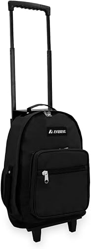 Miniatura 5 de Everest Mochila con ruedas - Estándar, Negro), 1045WH-BK