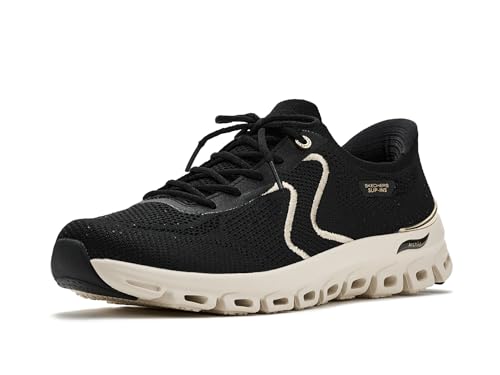 Baskets Skechers femme noir doré taille 35 chaussure de marche confortable