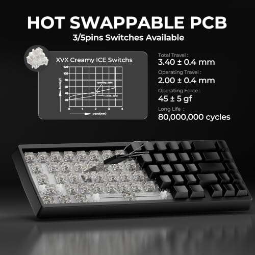 Image of XVX M67 60% Percent Keyboard Wireless, QMK /VIA Phantom Gaming Keyboard