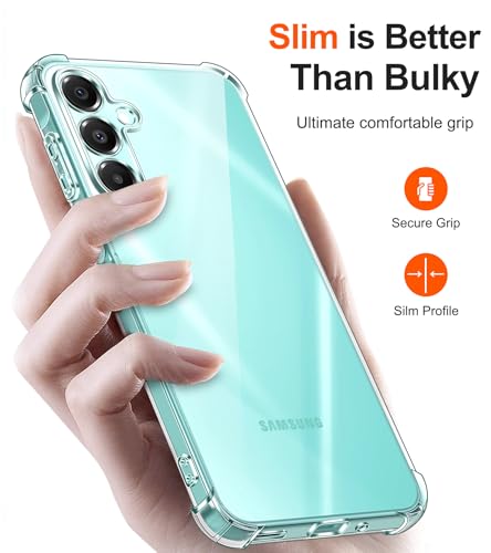Image of Lustree Back Cover Transparent Case Compatible with Samsung Galaxy A16 | Clear + TPU Case with 4 Corner Air Cushion Protection & Camera Protection | Slim& Stylus Cover