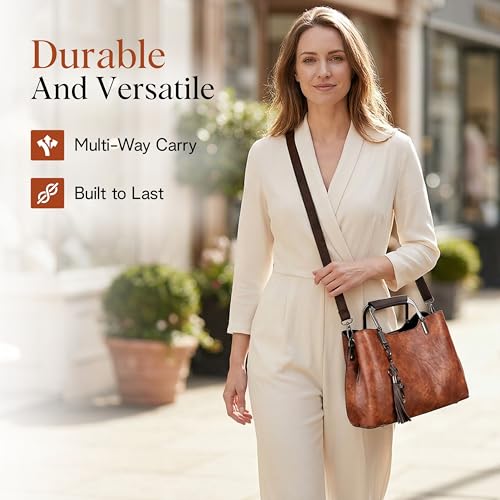 Image of Small Vegan Leather Purses for Women, Faux Leather Handbags for women, Top Handle Handbags, Satchel Purse