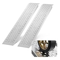 VEVOR Auffahrrampe, Verladerampe, Autorampe 680 kg, extra breite Verladeschiene, Auto Laderampe 2160 x 1375 mm, 2 STK. Rampen, für Motorrad, Anhänger, ATV, UTV, Gartentraktor, Rasenmäher