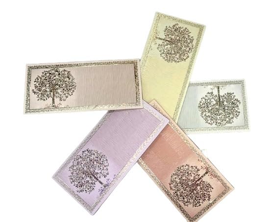PR INTERNATIONAL Pack of 10 Shagun Cash Envelopes for Weddings Birthdays Rakhi Gifting Anniversary or Any Occasion Multicolour Sagan Cash Gift Money Envelopes