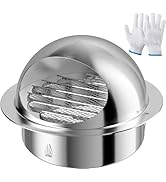 Amazon | Okryain 丸型フード付ガラリ 通気口 換気口 吸気口 防虫網付