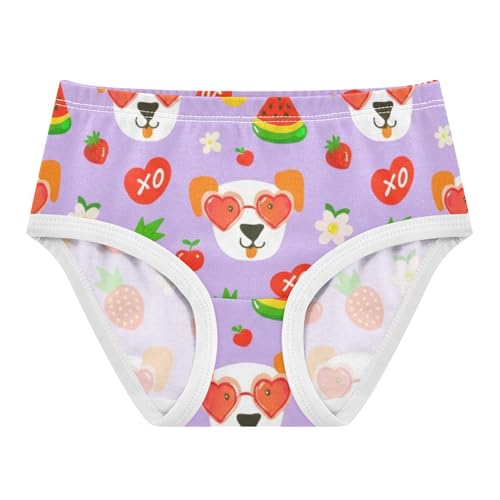 Personalized Toddler Underwear Floral 2t Cotton Panties Little Girl Cute Dog Faces Fruit Kids Briefs Undies