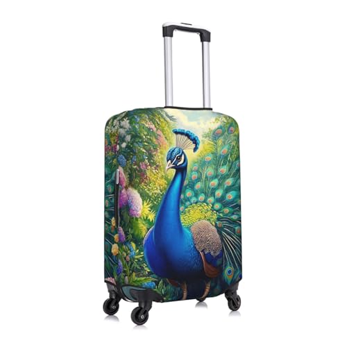Peacock Luggage Cover Suitcase Cover Protector Travel Suitcase Cover3