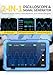 【FNRSI Upgraded 2in1 DSO-510 Oscilloscope with 10X Probe】Digital Portable Oscilloscope/DDS Signal Generator Automotive 2.8 inch TFT, 10MHz Bandwidth, 48MS/s Sampling Rate, Auto Trigger Function