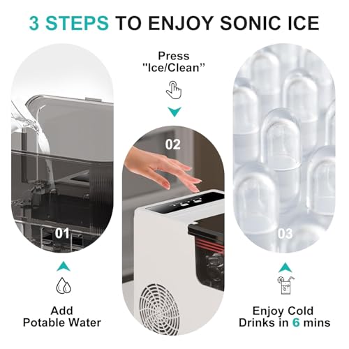 Máquina portátil para hacer hielo, 12kg/24h, 2 tamaños miniatura 4