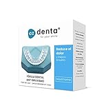 1+1 Férula Dental Placa de Descarga Nocturna - Protector Bucal para dormir anti Bruxismo Rechinar los dientes y los Trastornos del ATM - Con Contenedor Protector Bucal