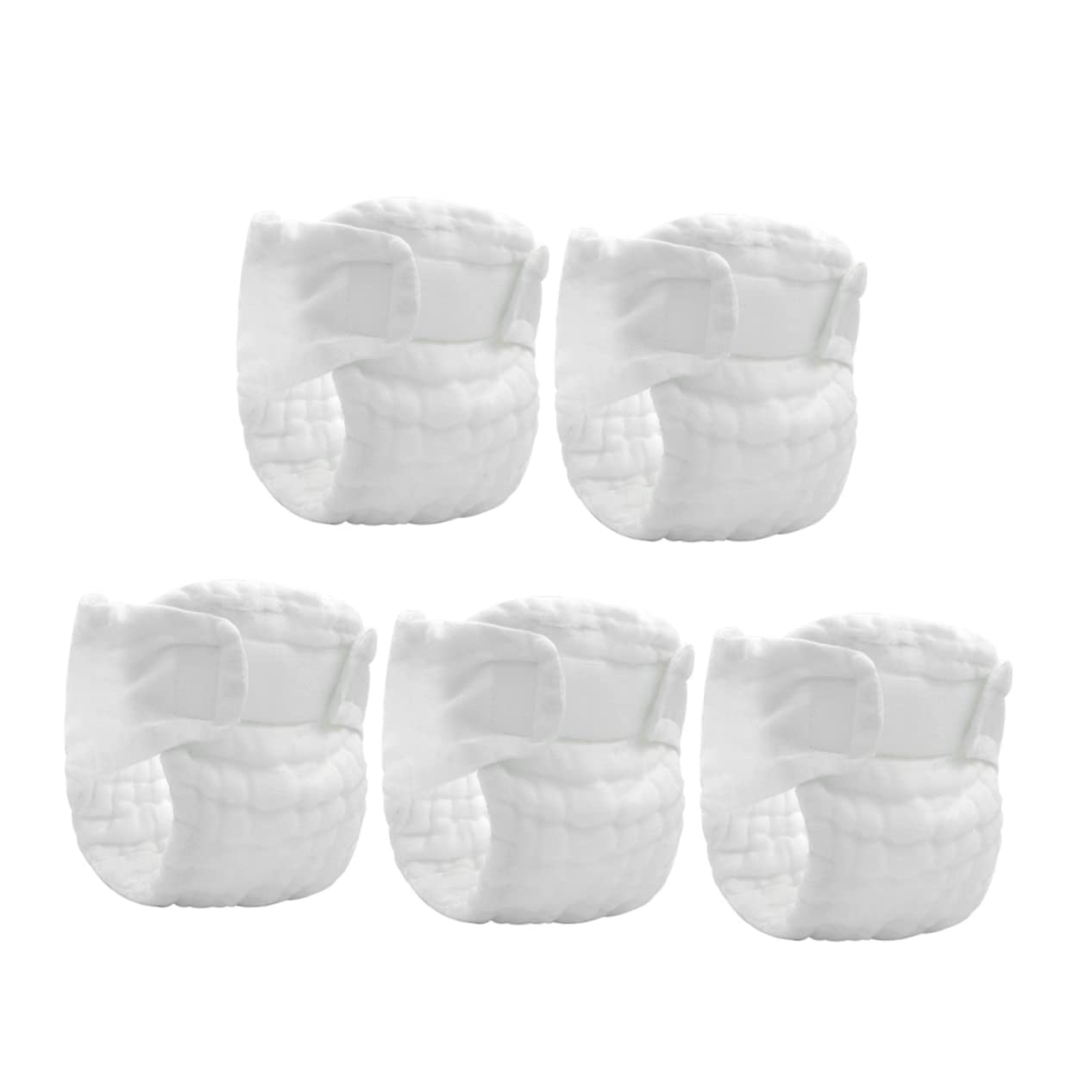 Generic 5pcs Reusable Newborn Diapers Washable Inserts New Born Cloth Diapers Comfortable Breathable Size for Newborns