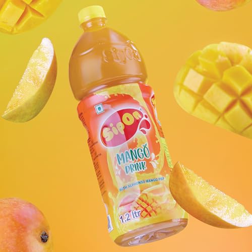 Image of Bindu Sipon Delightful Mango Fruit Flavoured Refreshing Summer Drink- 250 Ml Pet Bottle (Pack of 30)