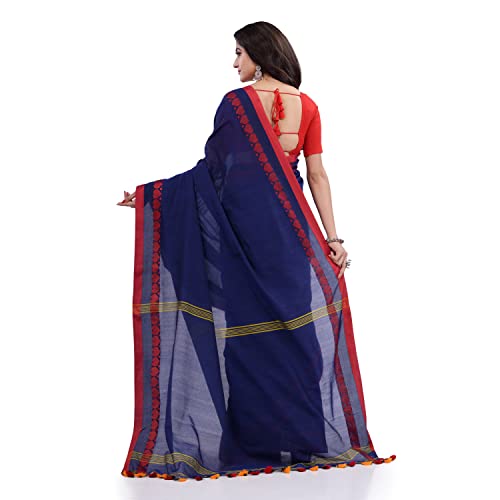 Image of dB DESH BIDESH Women`s cotton saree for woman handloom cotton georgette silk party, wear latest, loveria new, collection farewell soft mulmul linen cotton sarees for women with unstitched blouse