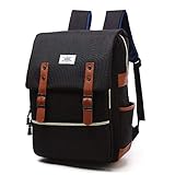 TOKSHOP Mochila Notebook Feminina impermeável de 15.6 Polegadas Executiva Resistente com Costado Ergonômico e Detalhes em Couro Mochilinha Feminina